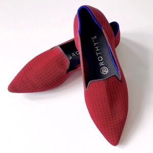 Rothy’s Unicorn Ltd Edition Scarlet Tweed The Point Loafer Size 7.5